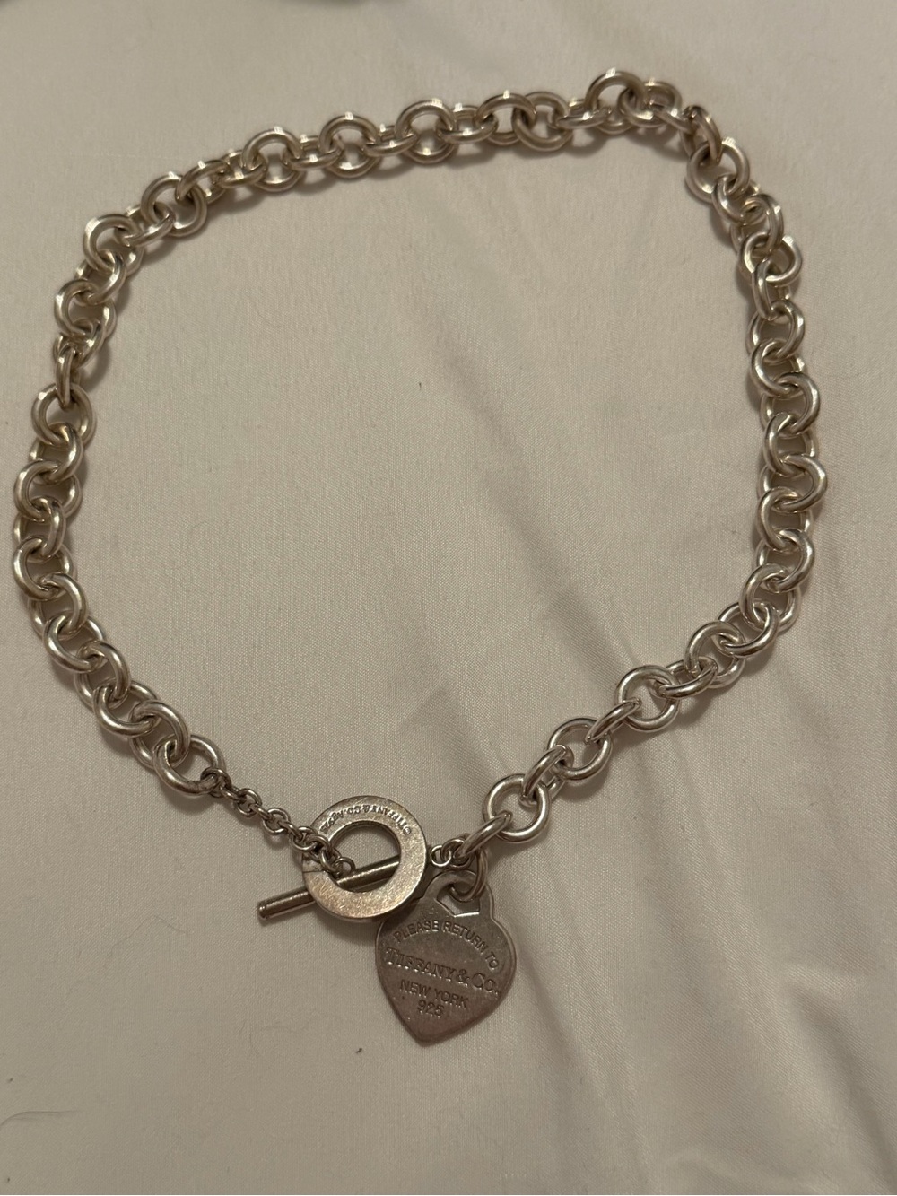 Tiffany & Co. Silver Toggle Heart Necklace - Picture 6 of 9
